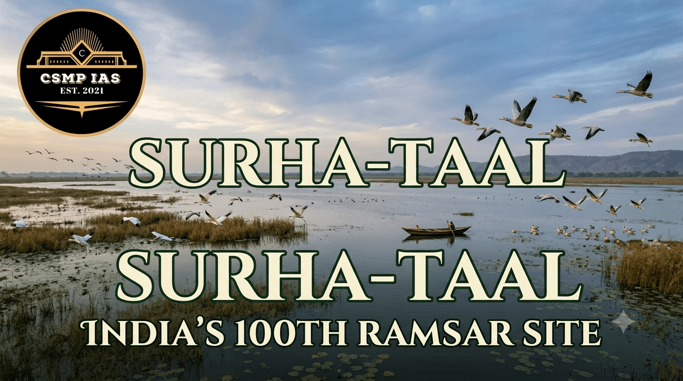 Surha Taal: India's 100th Ramsar Site