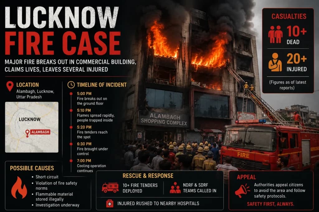 Lucknow Fire Tragedy 2026 | Reforming Fire Safety in Indian Cities | UPSC & PCS