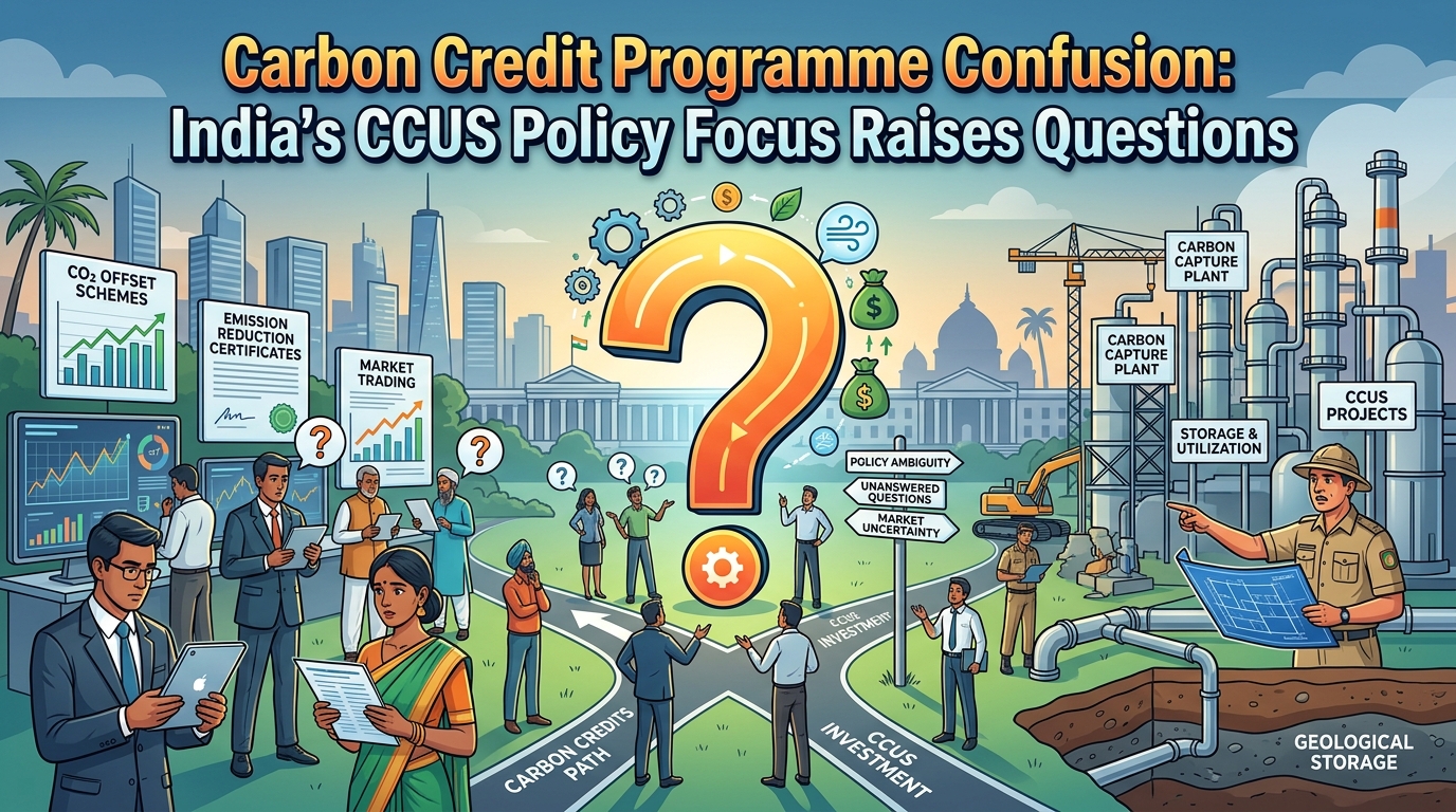Carbon Credit Programme Confusion: India’s CCUS Policy Focus Raises Questions