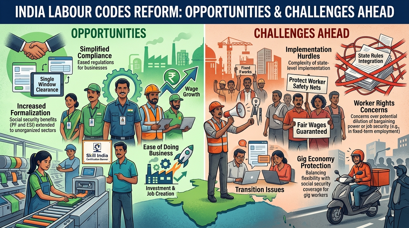 India Labour Codes Reform: Opportunities and Challenges in India Labour Codes Reform