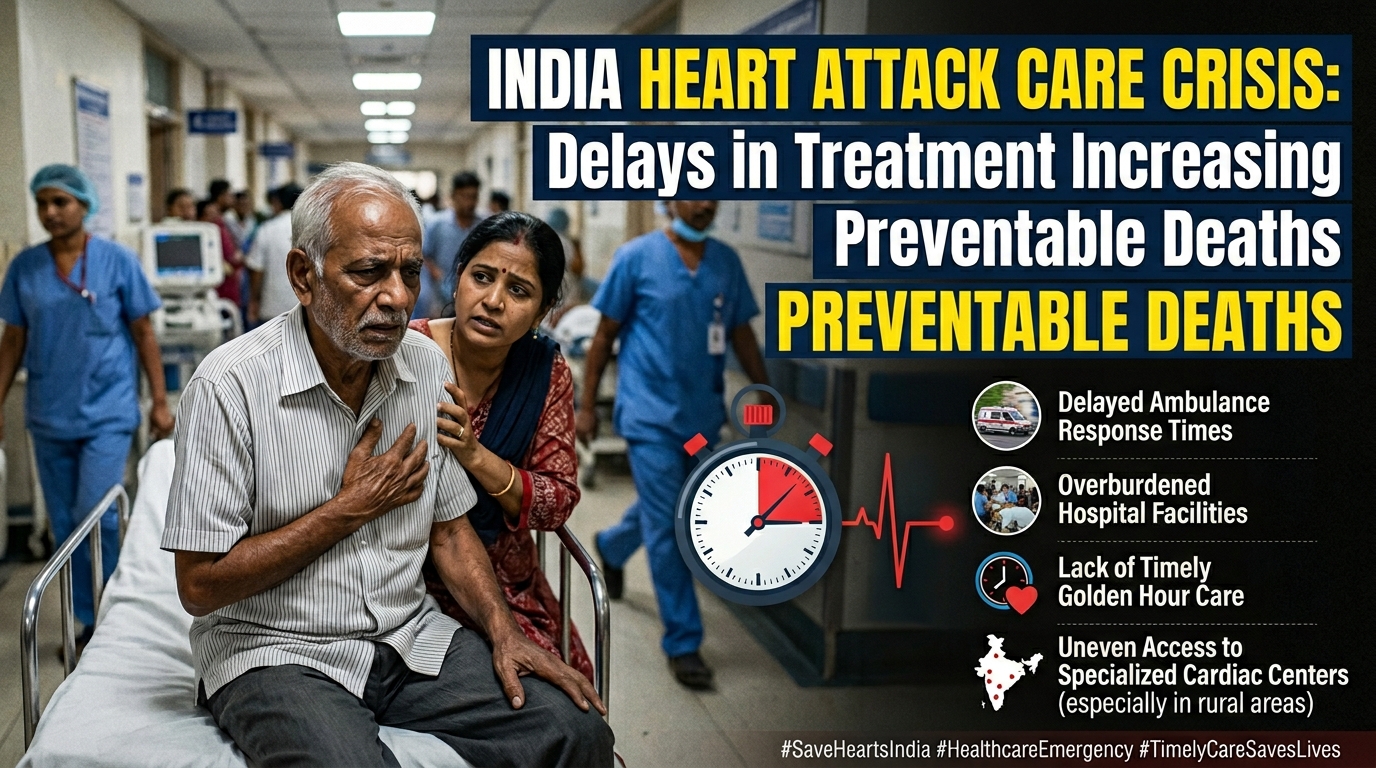 India Heart Attack Care Crisis: Delays in Treatment Increasing Preventable Deaths