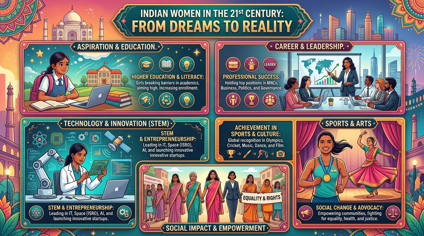 Indian Women in the 21st Century: From Dreams to Reality