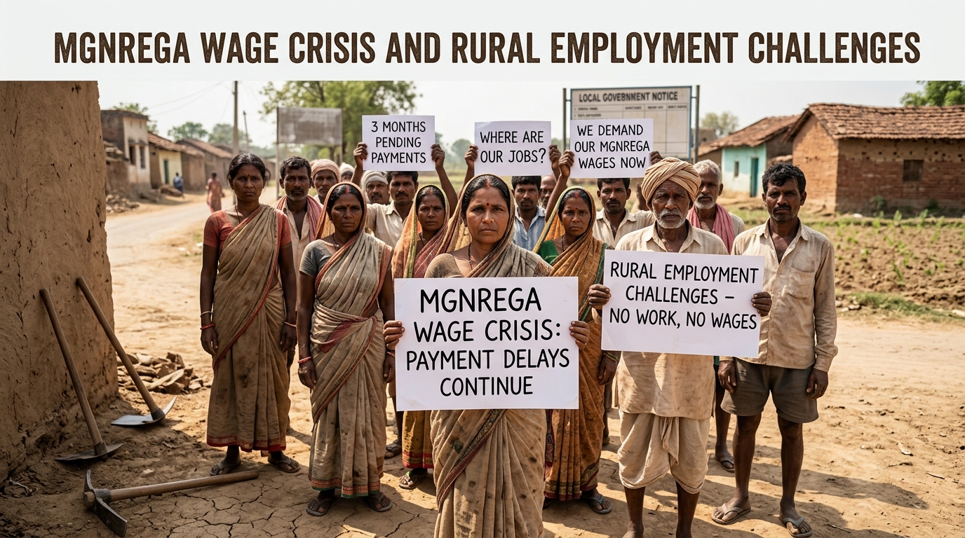 MGNREGA Wage Crisis and Rural Employment Challenges