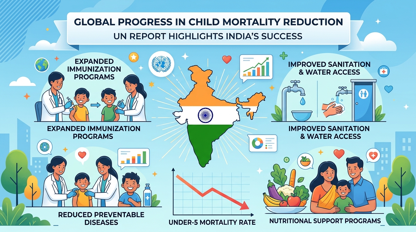 Global Progress in Child Mortality Reduction: UN Report Highlights India’s Success