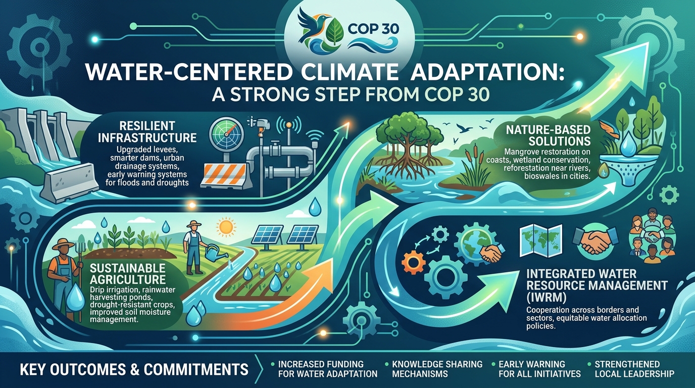 Water-Centered Climate Adaptation: A Strong Step from COP 30