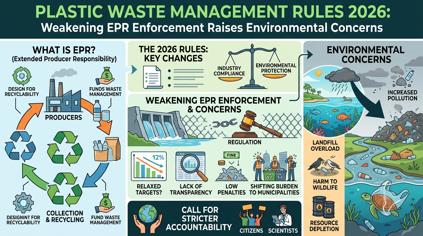 Plastic Waste Management Rules 2026: Weakening EPR Enforcement Raises Environmental Concerns