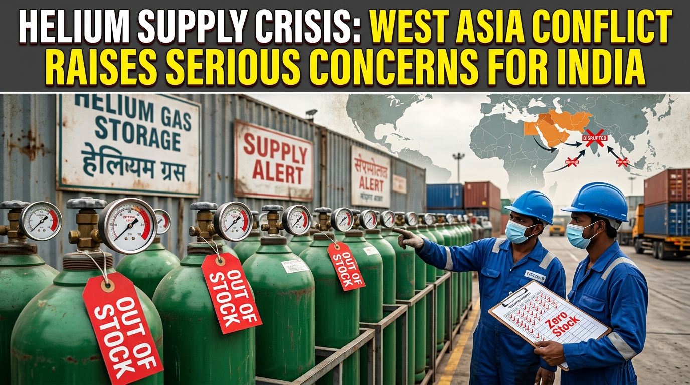Helium Supply Crisis: West Asia Conflict Raises Serious Concerns for India