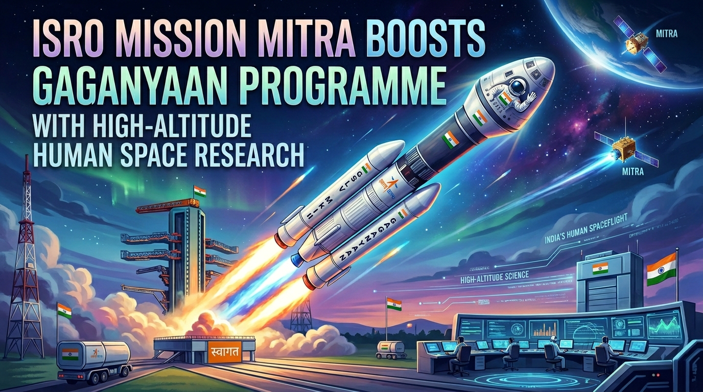 ISRO Mission MITRA Boosts Gaganyaan Programme with High-Altitude Human Space Research