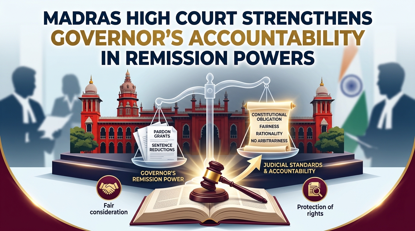 Article 161: Madras High Court Strengthens Governor’s Accountability in Remission Powers