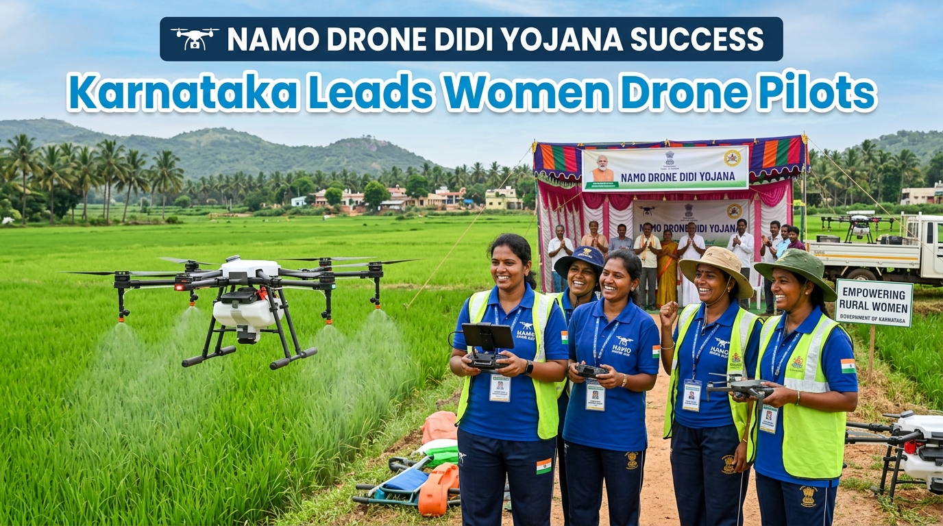 NaMo Drone Didi Yojana Success: Karnataka Leads Women Drone Pilots