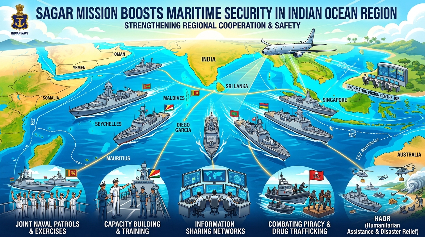 SAGAR Mission Boosts Maritime Security in Indian Ocean Region